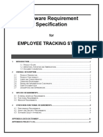 Software Requirement Specification: Employee Tracking System
