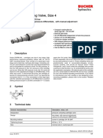 Compact 4-way pressure unloading valve with adjustable pressure differentials