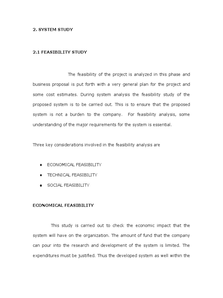 System Study | PDF | Business | Technology & Engineering