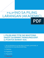 Filipino sa piling larangan (akademic)