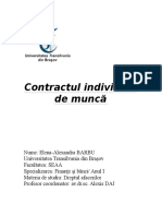 Contractul Individual de Muncă