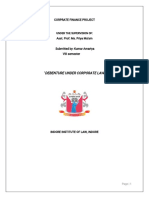 Law of Corporate Finance - Debentures by PDF