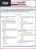 Alphabet Series Questions For Sbi Clerk Prelims Exam