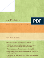 Proteins and Enzymes Functions