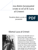 Asemanarea Dintre Juramantul Lui Hippocrate Si Cel Al SF Luca Al Crimeii