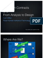 Operation Contracts and From Analysis To Design: Curt Clifton Rose-Hulman Institute of Technology