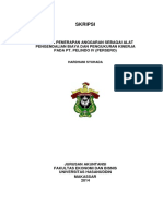 Skripsi: Analisis Penerapan Anggaran Sebagai Alat Pengendalian Biaya Dan Pengukuran Kinerja Pada Pt. Pelindo Iv (Persero)