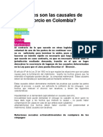 Cuáles Son Las Causales de Divorcio en Colombia