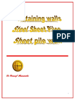 Retaining Walls - Steel Sheet Piles - She