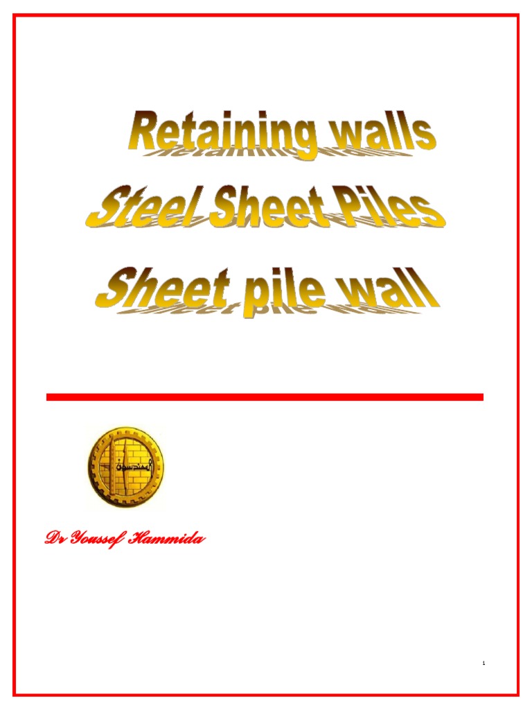 Steel Sheet Pile Wall Design Guide | PDF | Deep Foundation | Mechanics