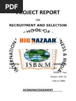 Project Report: Recruitment and Selection