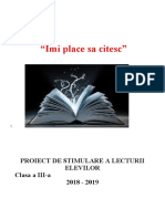 3 Proiect Lectura