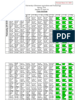 IUBAT Spring 2020 Class Schedule