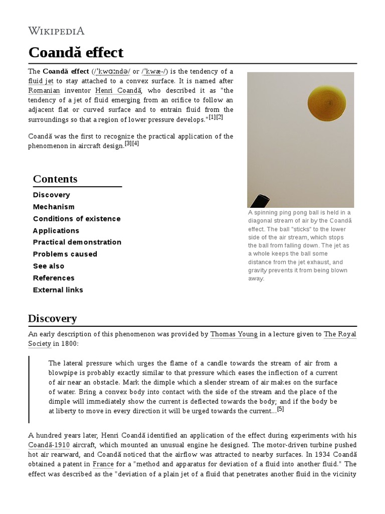 Coandă Effect | PDF | Civil Engineering | Physics