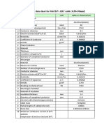 Technical Date Sheet For 0.6/1KV ABC Cable 3x50+50mm2