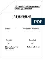 Assignment: Omkarananda Institute of Management & Technology Rishikesh