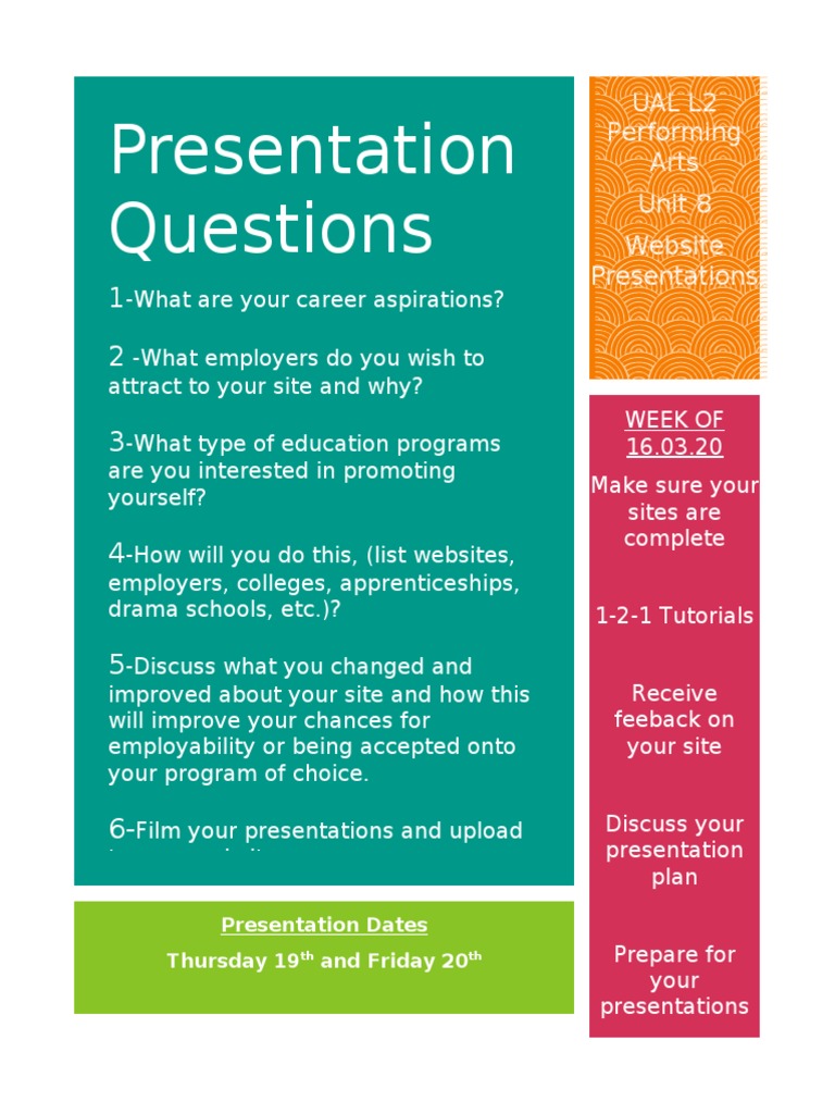 Activity Sheet 4-Website Presentations | PDF