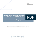 Exemple Rapport de Stage