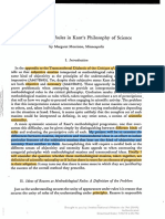 [Kant-Studien] Methodological Rules in Kants Philosophy of Science