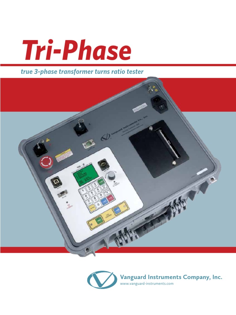 TriPhase True 3Phase Transformer Turns Ratio Tester PDF