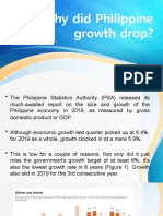 Why Did Philippine Growth Drop?