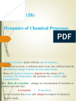 Chapter (16) : Dynamics of Chemical Processes