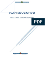 Plan Educativo Final de Curso 2019 / 2020