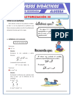 Factorización Por Identidades para Primero de Secundaria PDF