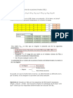 Sistema de Ecuaciones Lineales