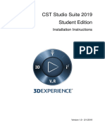 Installation and Use of Simulia CST Studio Suite 2019 Student Edition - 0