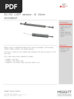 DC/DC LVDT Sensors-Ø 20Mm Sx20Mexr: Sensorex