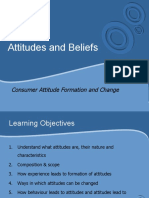 Attitudes and Beliefs: Consumer Attitude Formation and Change