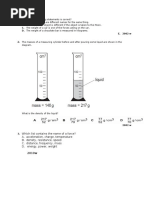 TOPIC 1 Mass, Weight, Density and Volume