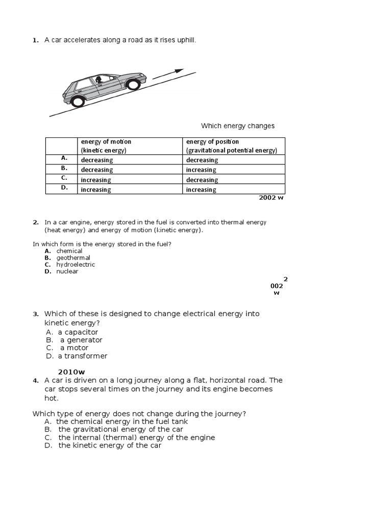 TOPIC 4 Work, Energy and Power | PDF | Kinetic Energy | Potential Energy