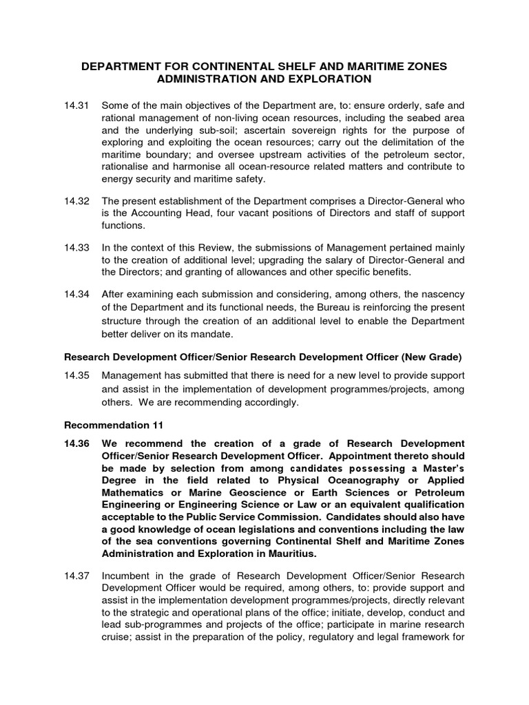 Department For Continental Shelf and Maritime Zones Administration and