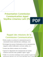 draft Présentation Commision Communication