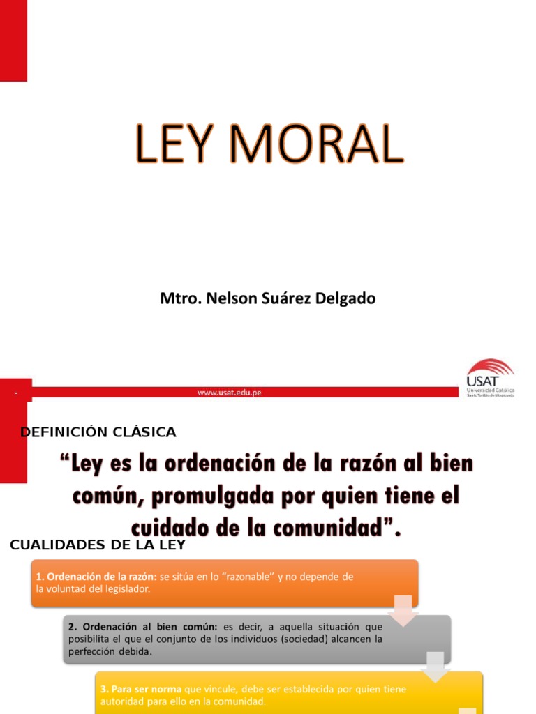 S05. La Ley Moral | PDF | La Ley natural | Moralidad