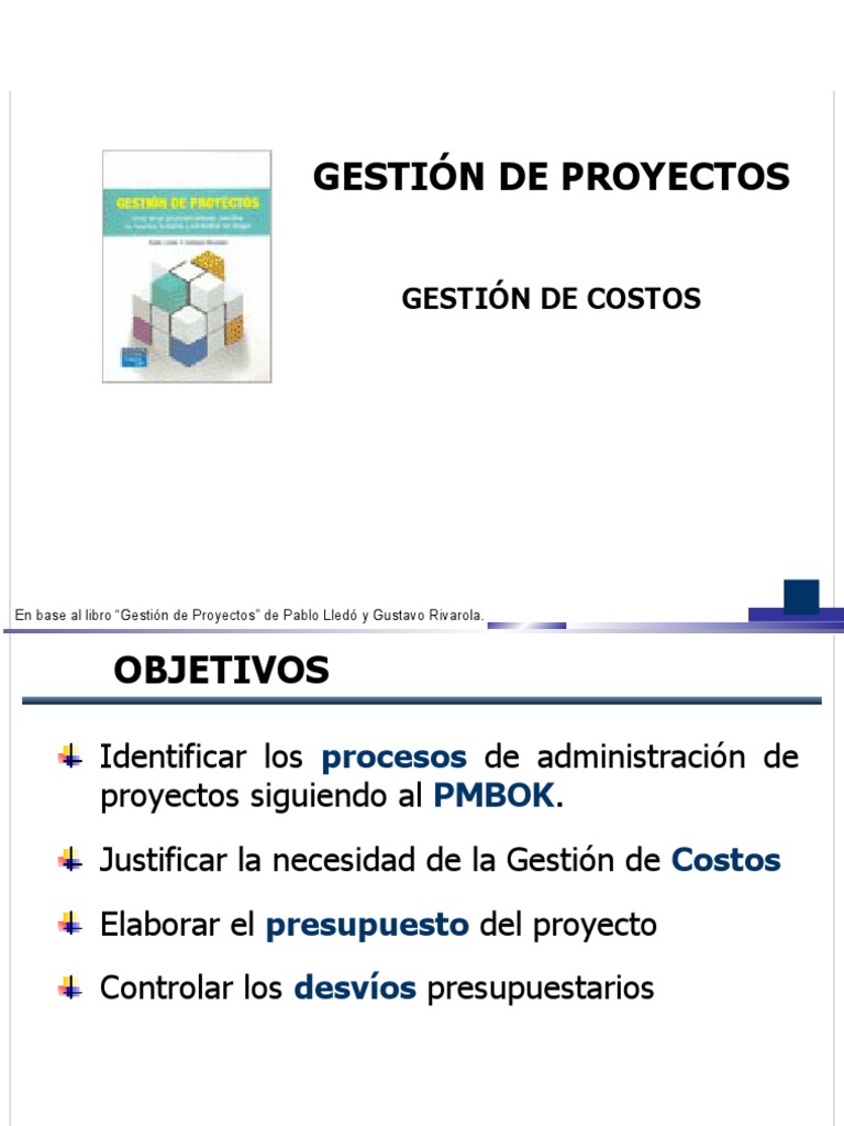 Gestión de Costos en Proyectos PMBOK | PDF | Gestión de proyectos ...