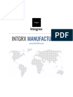 INTGRX Integrex Manufacturing  Services and Processes