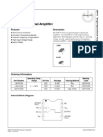 Single Operational Amplifier: Features Description