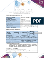 Guía de actividades y Rúbrica de evaluación - Paso 4 - Pensamiento Geométrico Analítico.docx