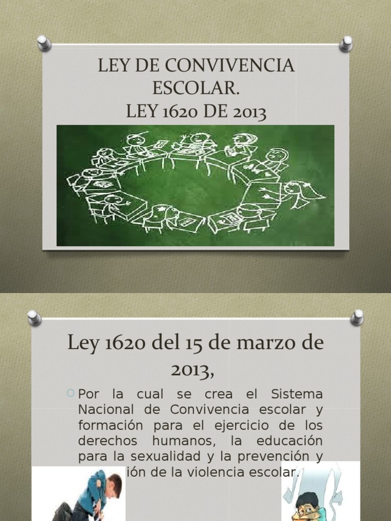 Ley de Convivencia Escolar 1620 | PDF | Instituciones sociales ...