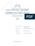 Informe Gestion de Calidad