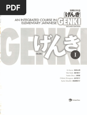 Genki I Textbook Pdf