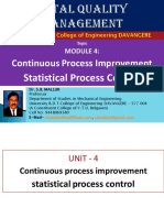 UNIT 4 Continuous Process Improvement TQM Dr. S B MALLUR