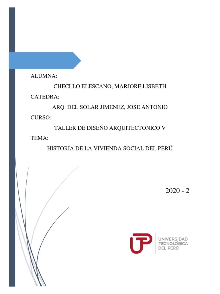 Historia de la Vivienda Social en Perú | PDF | Lima | Perú