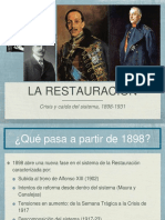 La crisis y caída de la Restauración (1898-1931