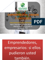 Emprendedor, Origen y Enfoques PDF
