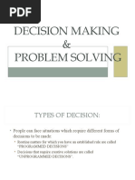 Decision Making & Problem Solving