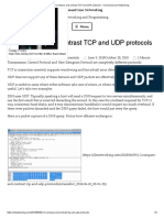 1.2 Compare and Contrast TCP and UDP Protocols: Command Line Networking